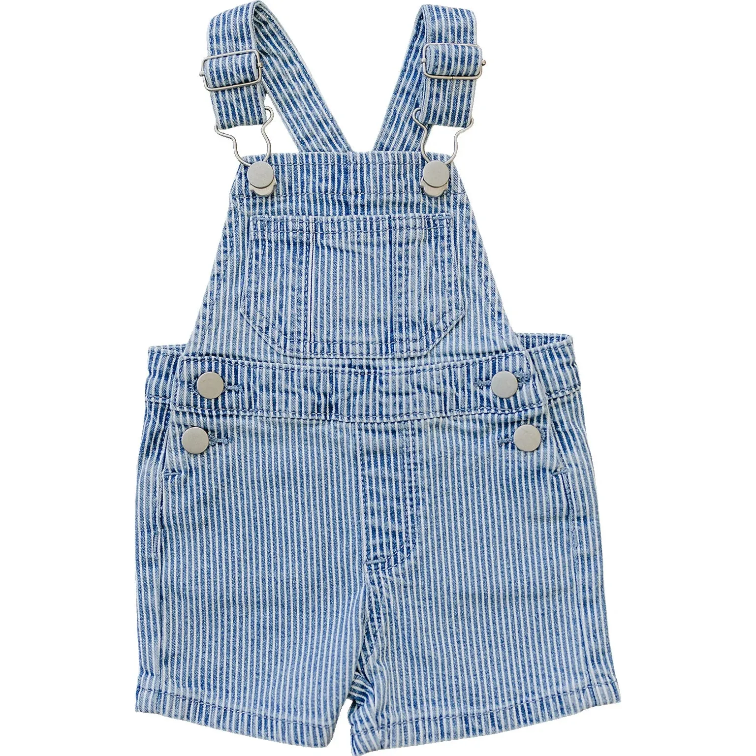 Short Overalls | Blue Stripe