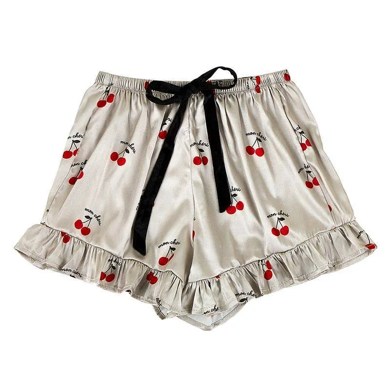 Short PJ   Velvet Ties - Mon Cheri: Small