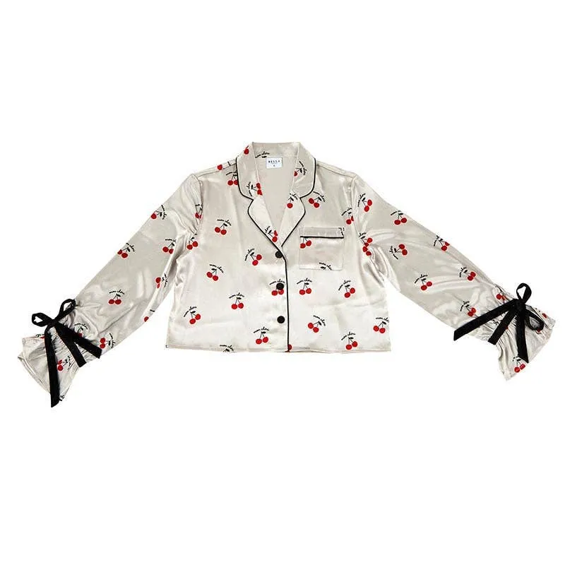 Short PJ   Velvet Ties - Mon Cheri: Small