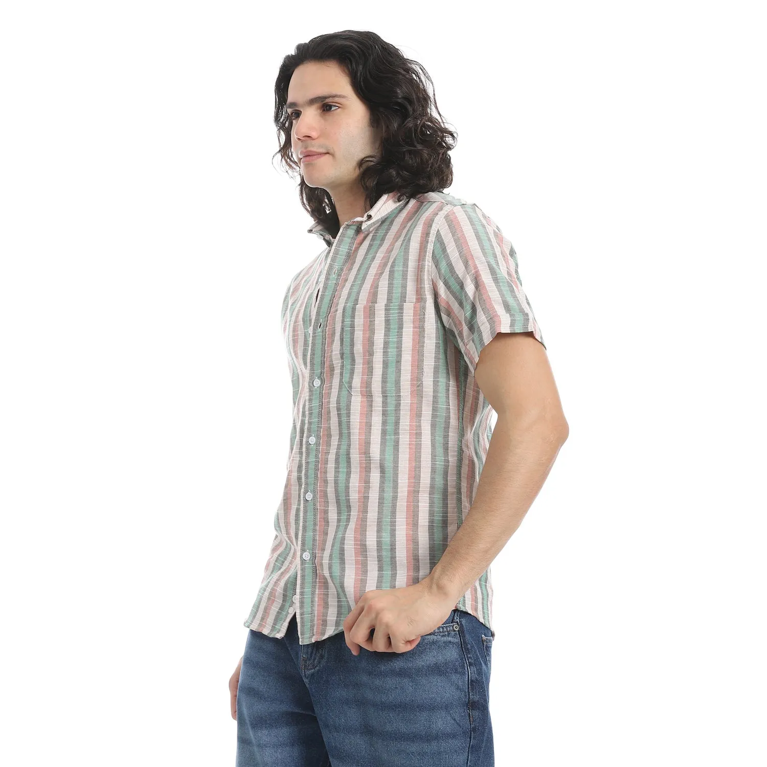 Short_Sleeves_Striped_Shirt_-_Beige,_Green_and_Light_Brown
