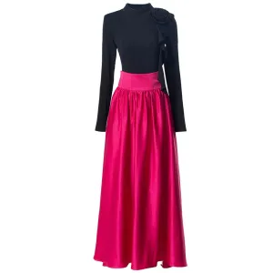 Sierra Appliques Ruffles Tops   Bow Skirt High Street  2 piece Set