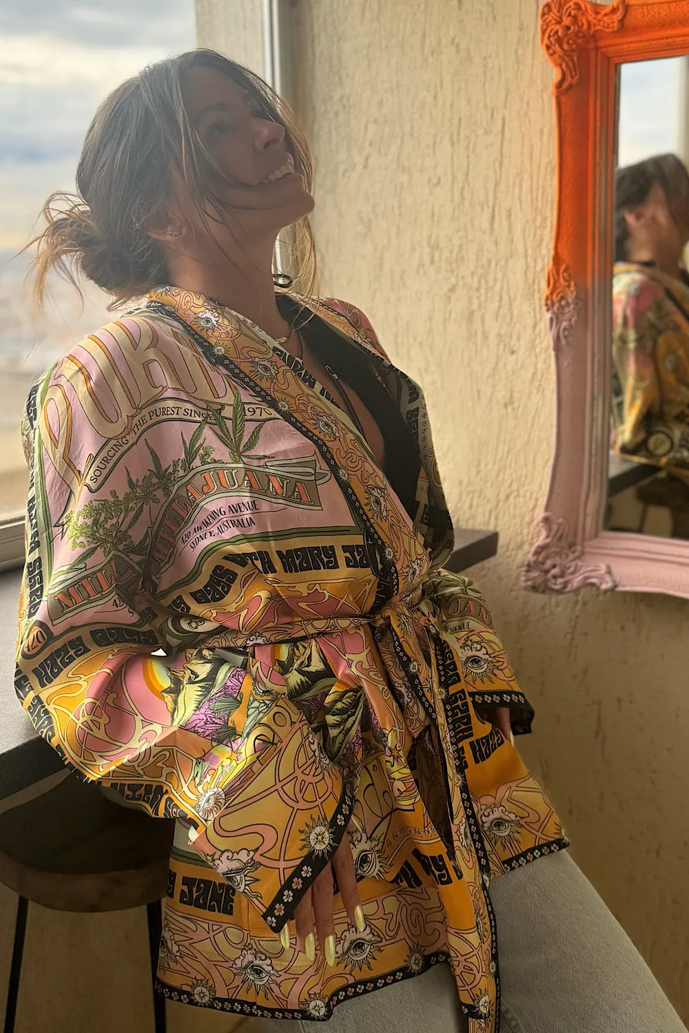 SILK ROBE JACKET