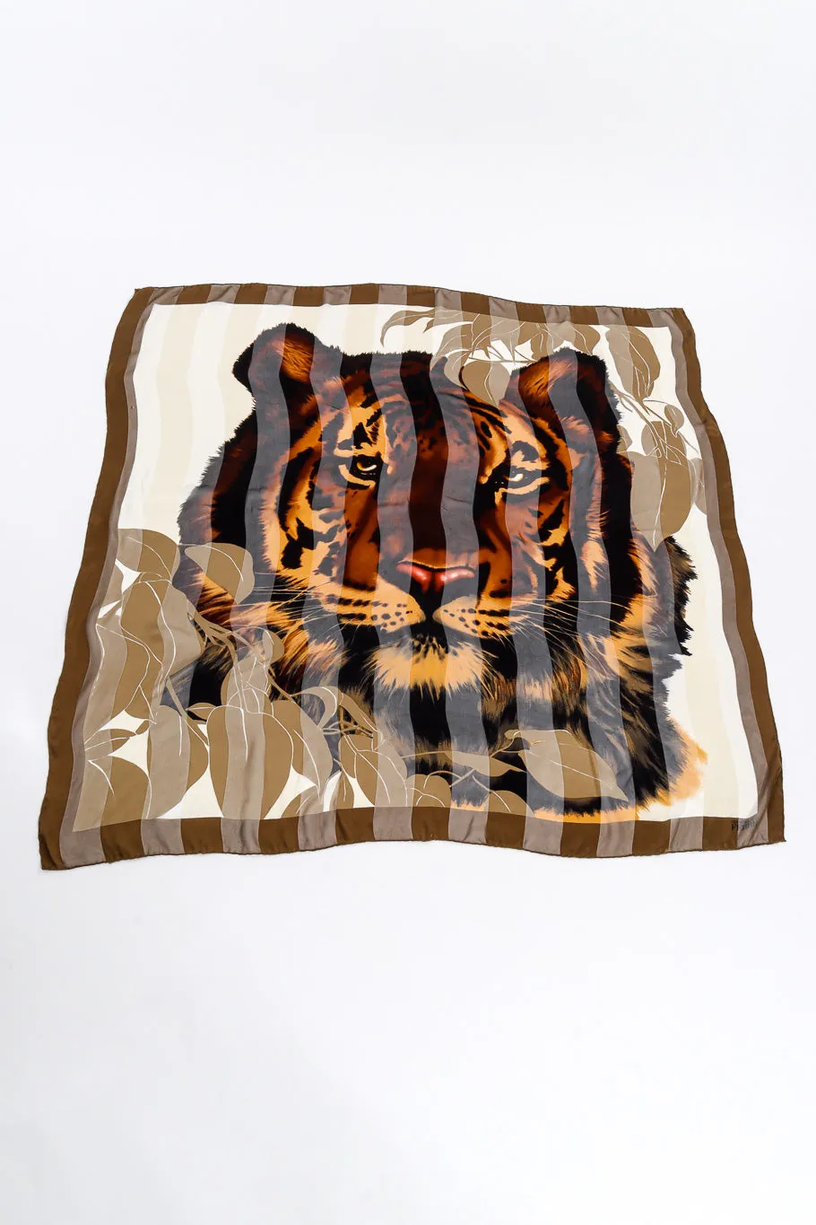 Silk Stripe Tiger Scarf