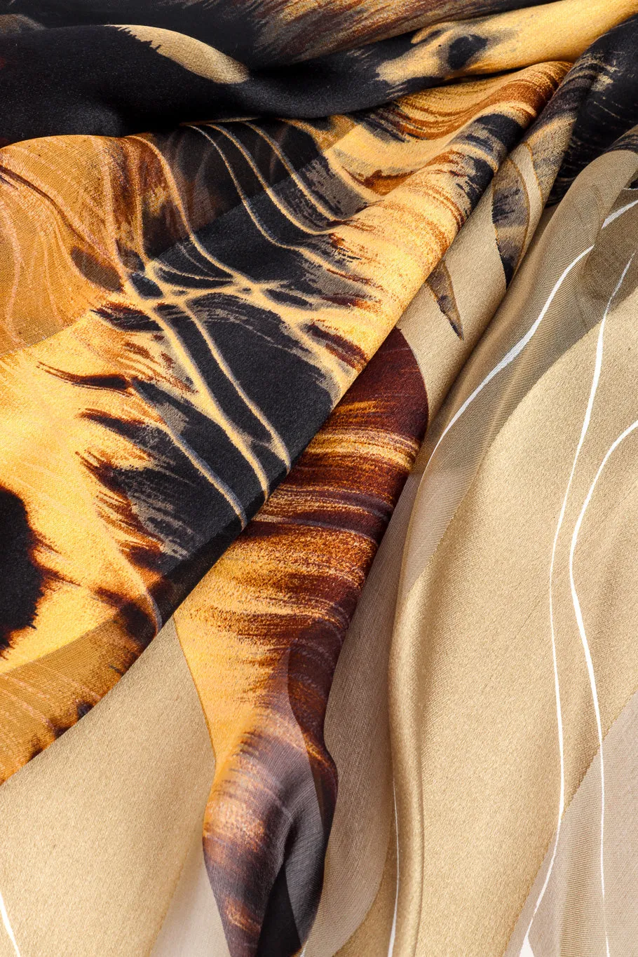 Silk Stripe Tiger Scarf