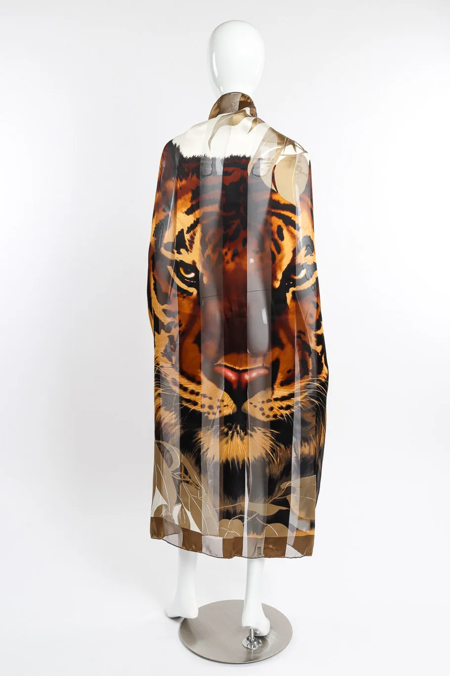 Silk Stripe Tiger Scarf