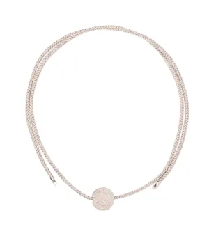 Silver on Silver Kumi Cord Necklace