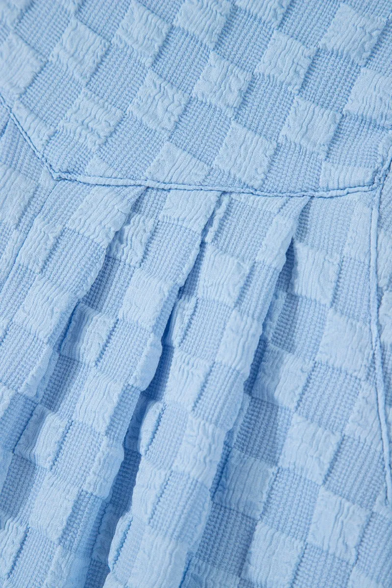Sky bound Checkered Overalls