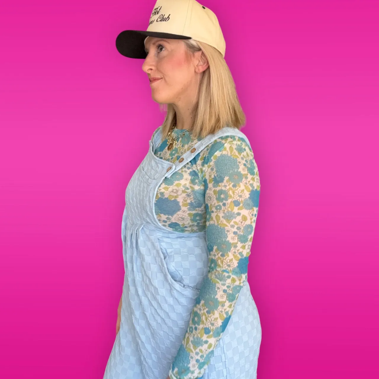 Sky bound Checkered Overalls