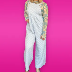 Sky bound Checkered Overalls