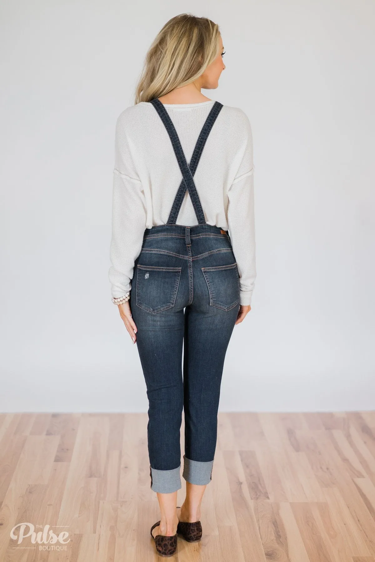 Sneak Peek- Kate Dark Wash Overalls