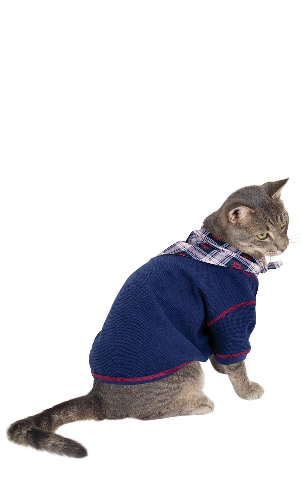 Snowfall Plaid Flannel Pet Pajamas
