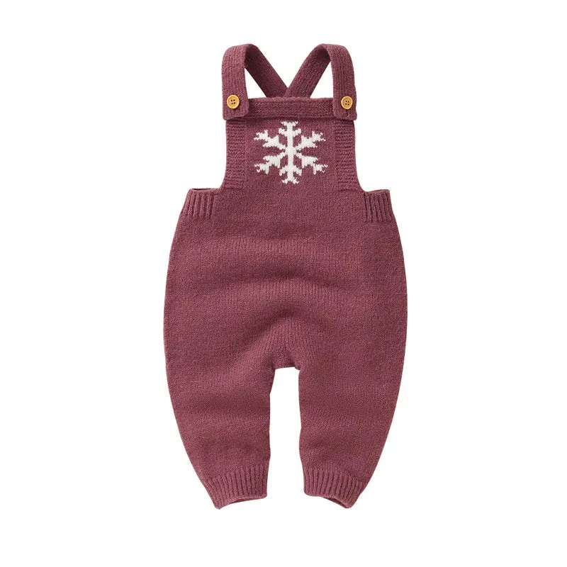 Snowflake Knitwear Baby Romper for 0-18M