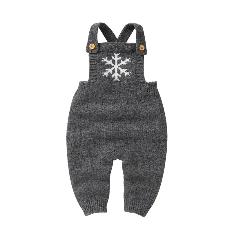Snowflake Knitwear Baby Romper for 0-18M