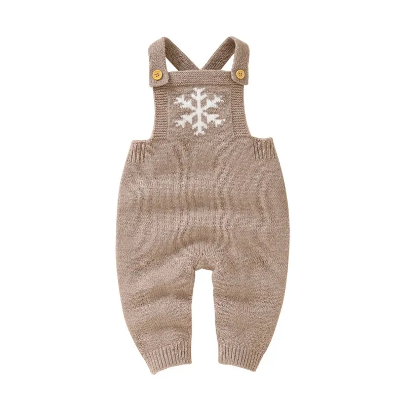 Snowflake Knitwear Baby Romper for 0-18M