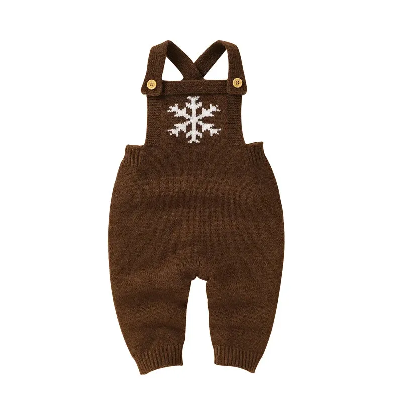 Snowflake Knitwear Baby Romper for 0-18M