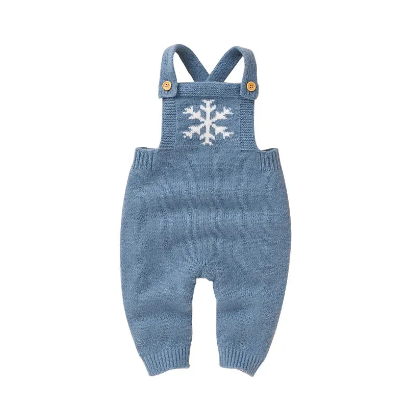Snowflake Knitwear Baby Romper for 0-18M