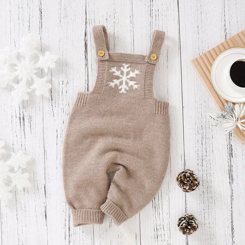 Snowflake Knitwear Baby Romper for 0-18M