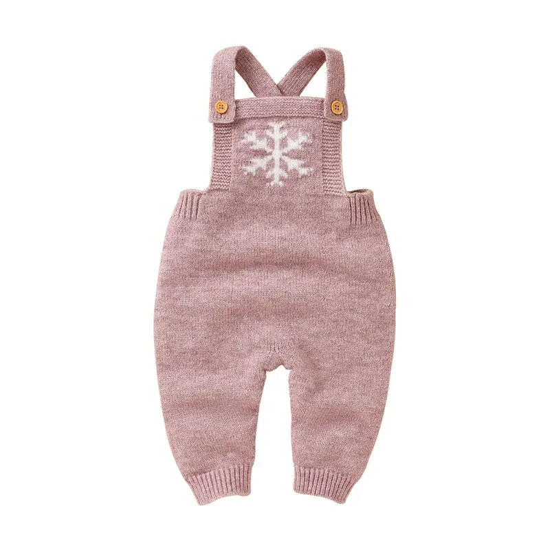 Snowflake Knitwear Baby Romper for 0-18M