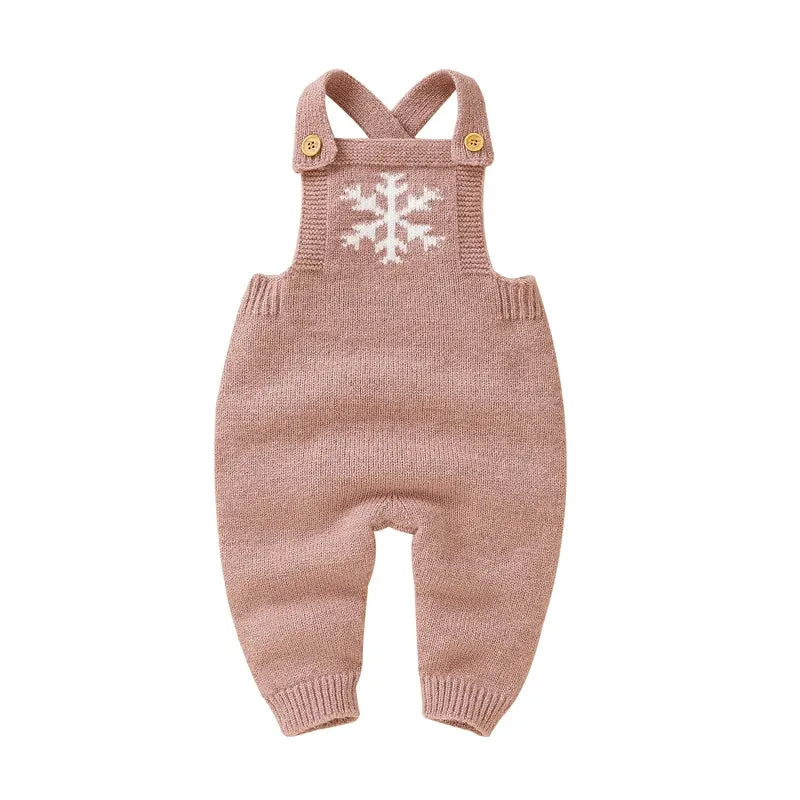 Snowflake Knitwear Baby Romper for 0-18M