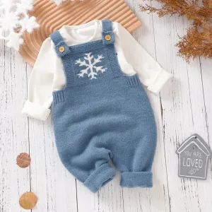 Snowflake Knitwear Baby Romper for 0-18M
