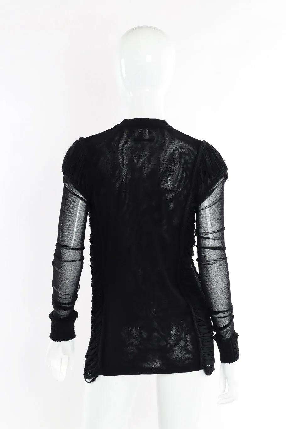 Soliel Micromesh Ruched Cardigan