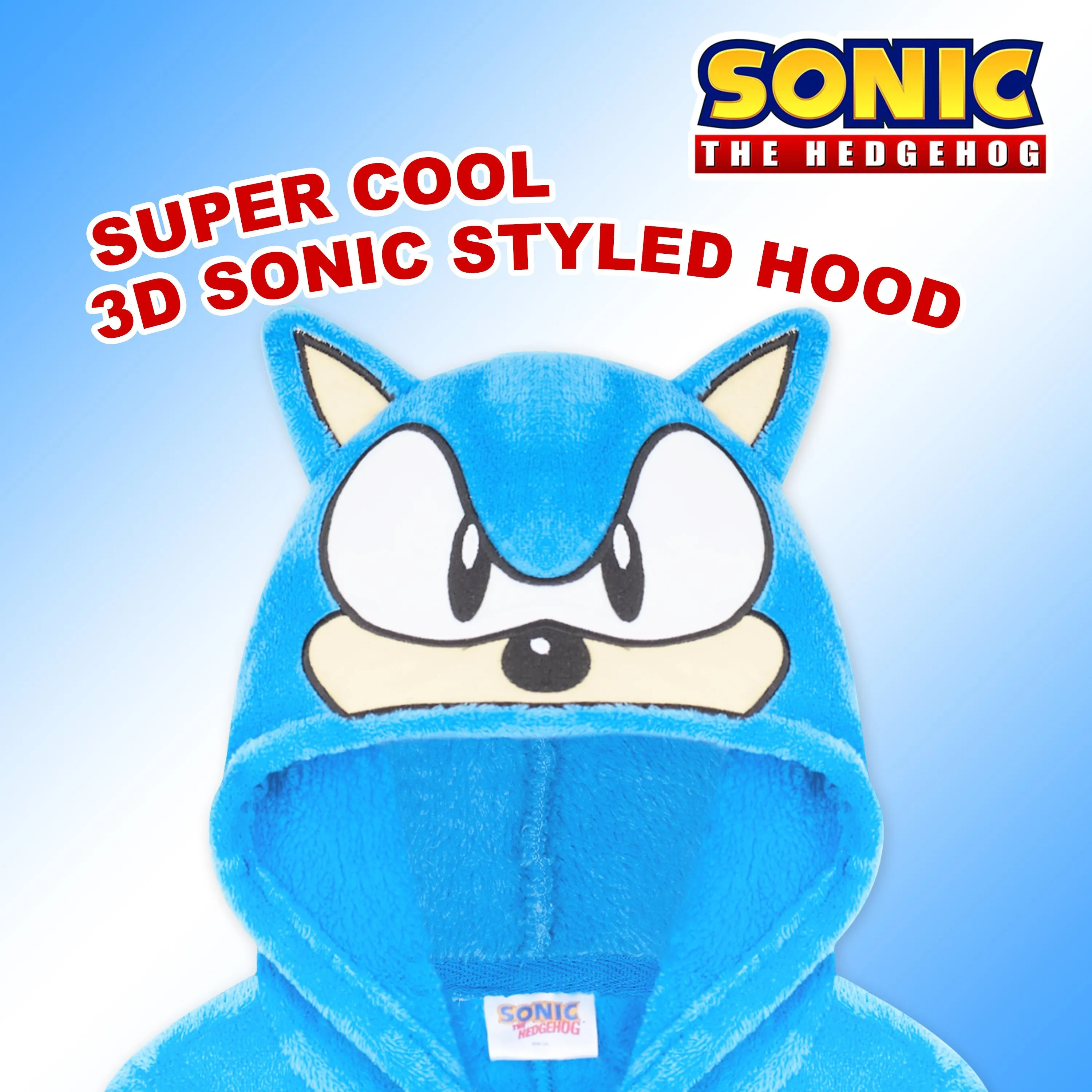 Sonic The Hedgehog Onesies for Boys, Fleece Onesie, Gamer Gifts