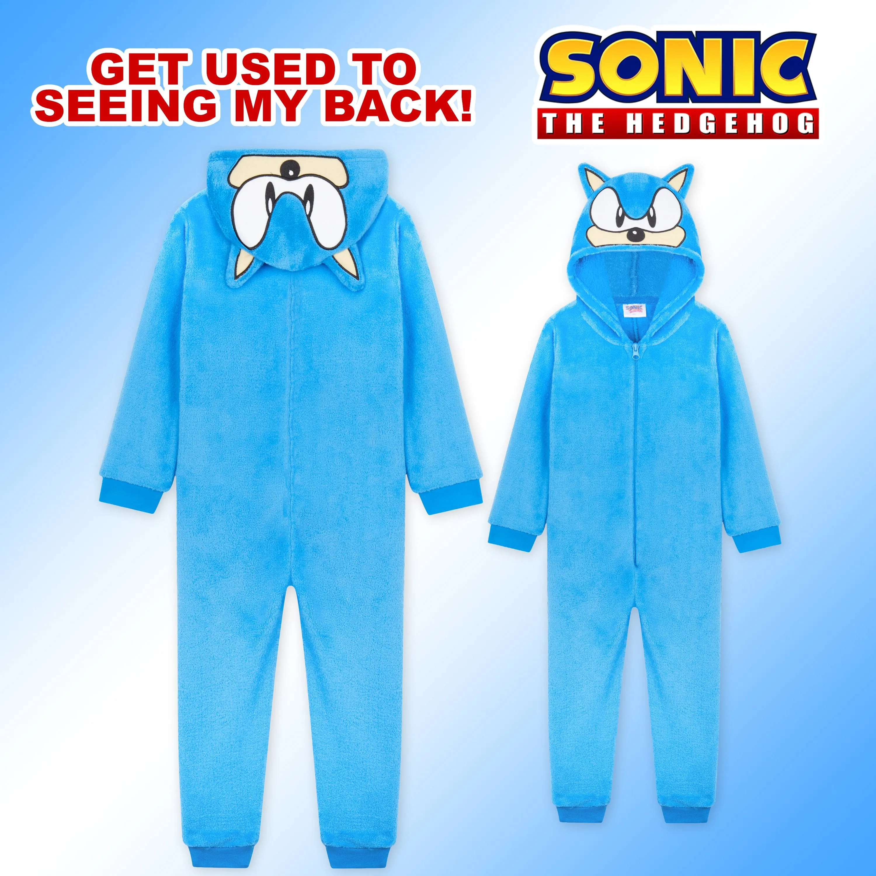 Sonic The Hedgehog Onesies for Boys, Fleece Onesie, Gamer Gifts