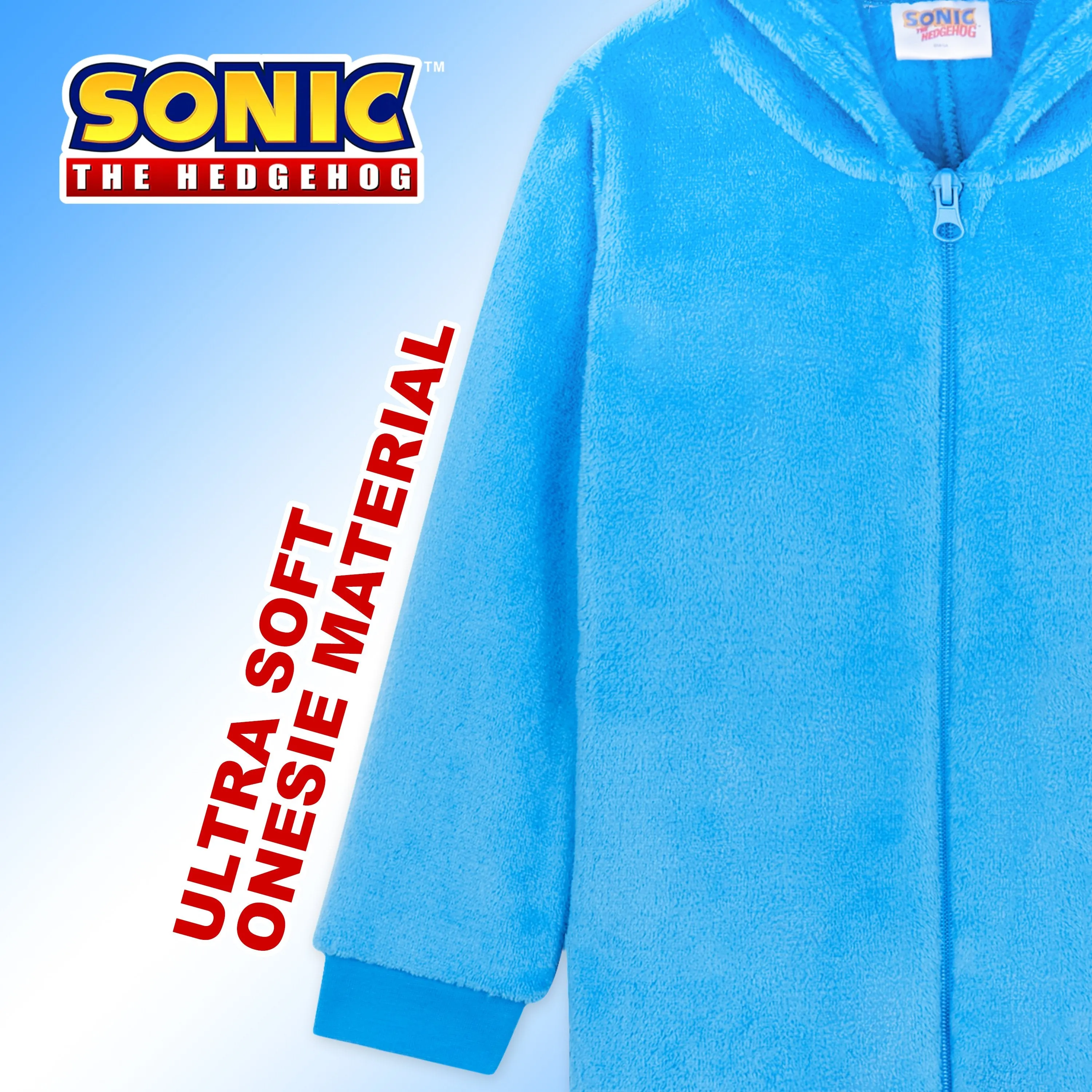 Sonic The Hedgehog Onesies for Boys, Fleece Onesie, Gamer Gifts