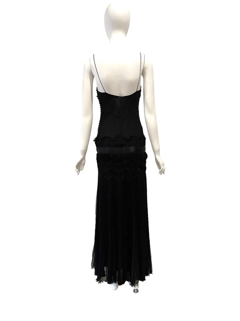 S/S 2004 CHRISTIAN DIOR by Galliano Sheer Drop Waist Slip Dress Unworn