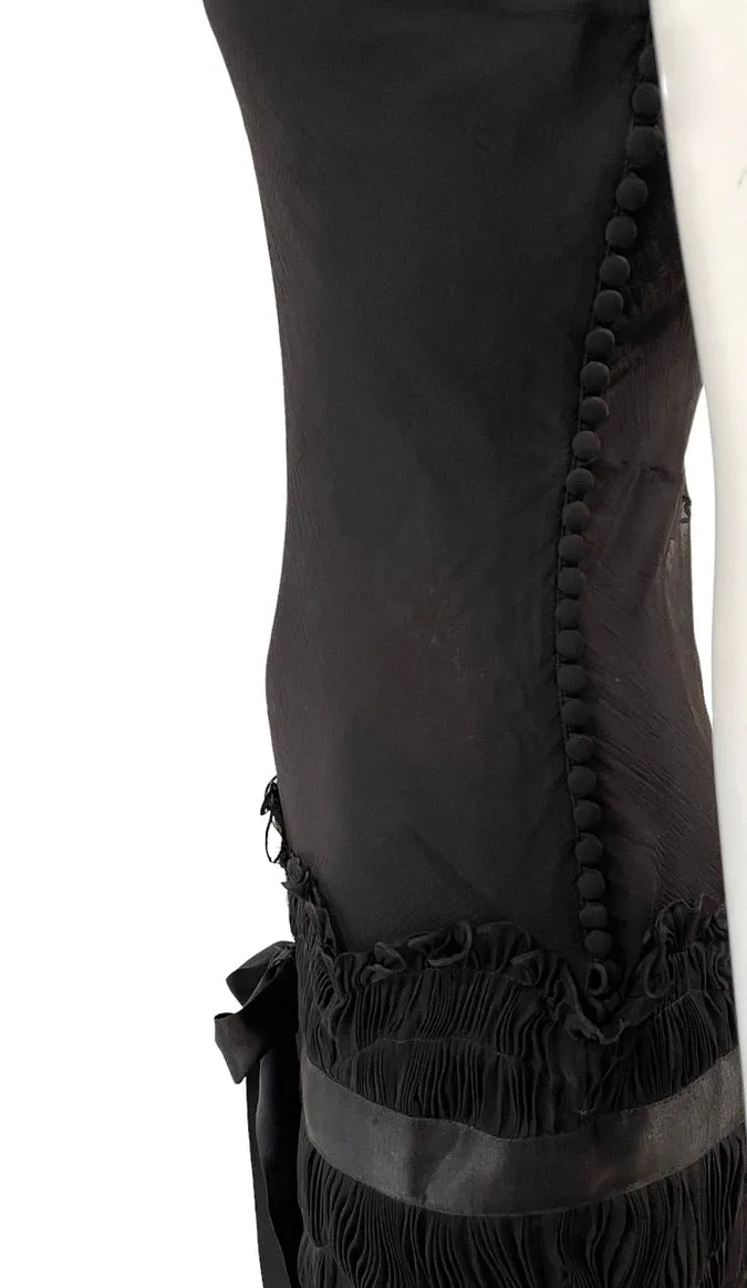 S/S 2004 CHRISTIAN DIOR by Galliano Sheer Drop Waist Slip Dress Unworn