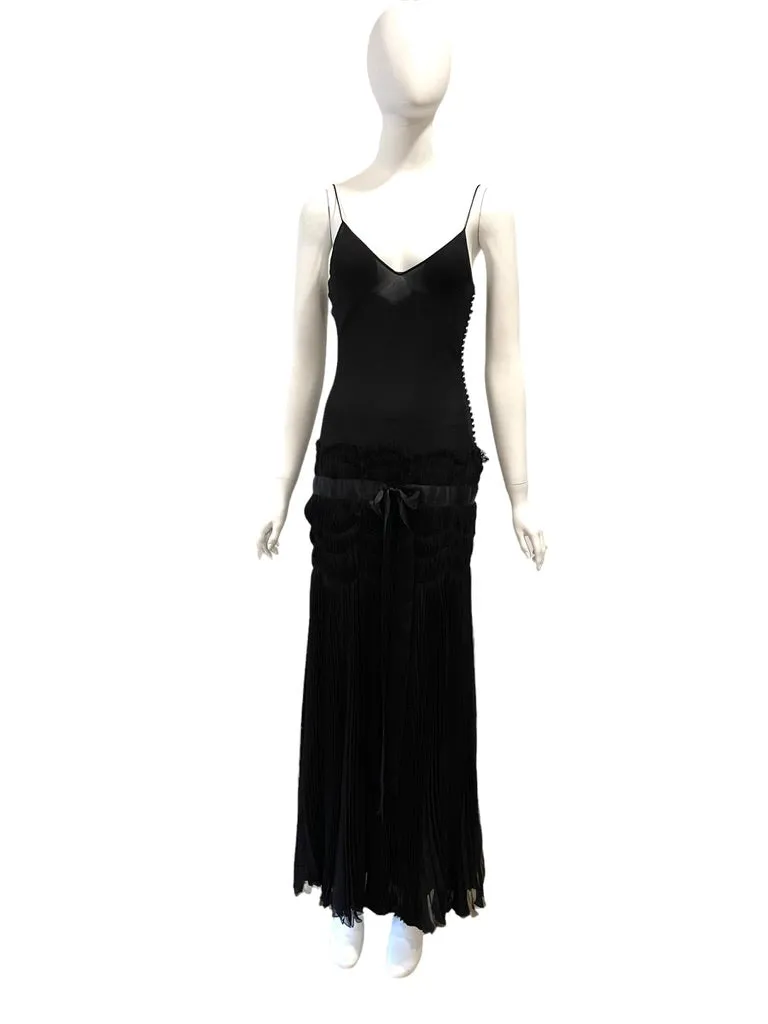 S/S 2004 CHRISTIAN DIOR by Galliano Sheer Drop Waist Slip Dress Unworn