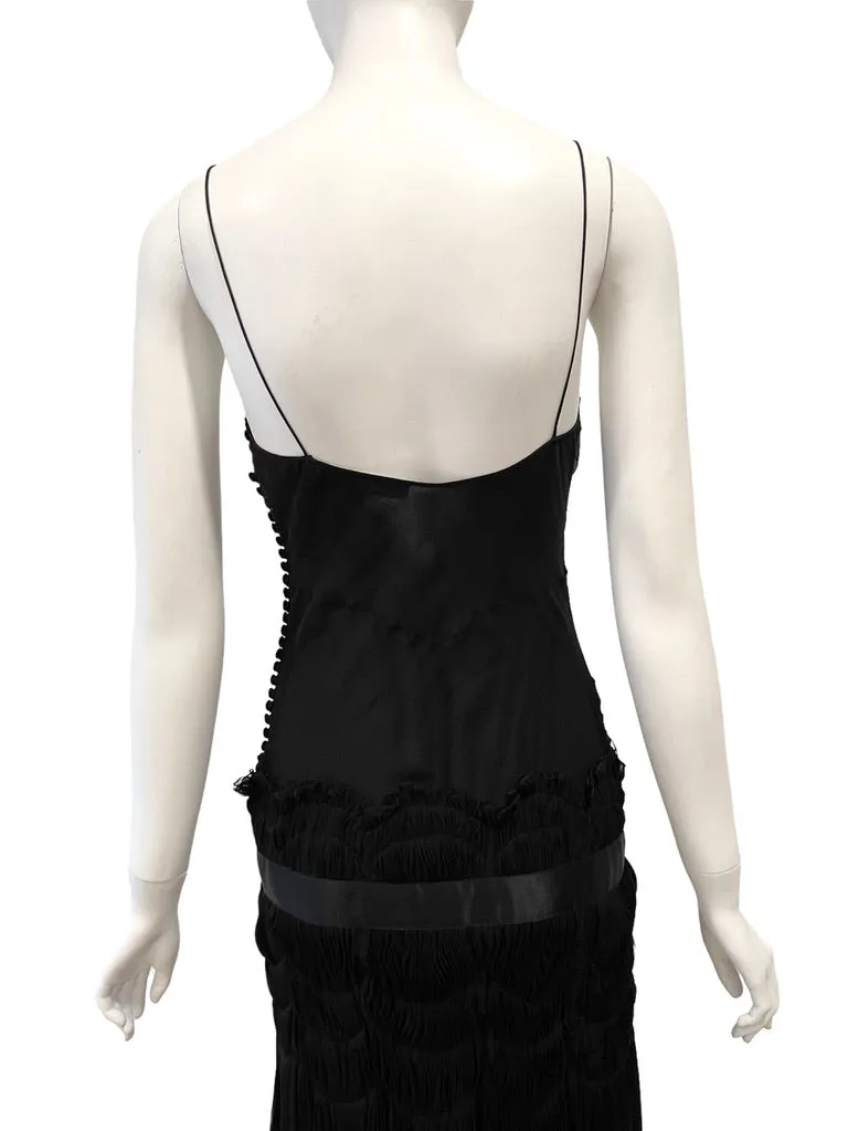 S/S 2004 CHRISTIAN DIOR by Galliano Sheer Drop Waist Slip Dress Unworn