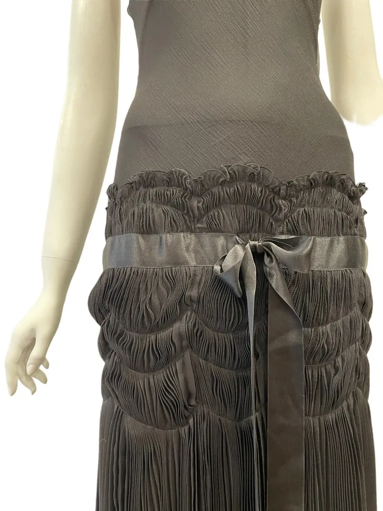 S/S 2004 CHRISTIAN DIOR by Galliano Sheer Drop Waist Slip Dress Unworn