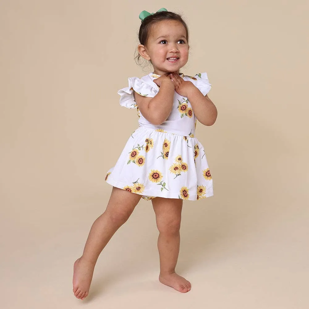 Sunflower Short Sleeve Organic Dress