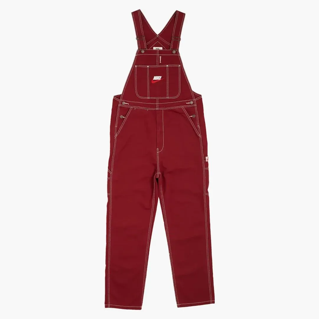 Supreme Nike Cotton Twill Overalls Burgundy