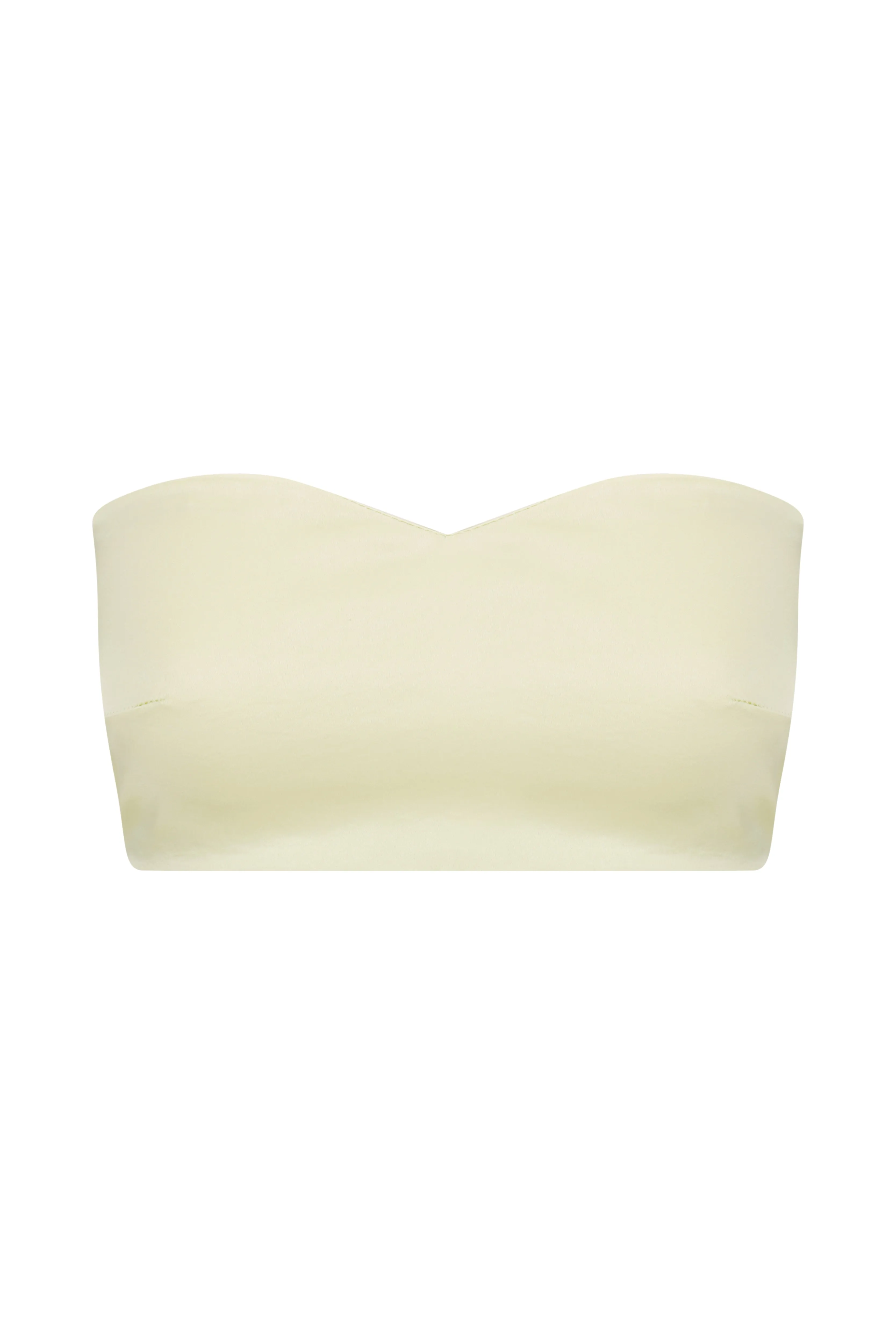Sweetheart Satin Bandeau | High Collar Sheer Tee