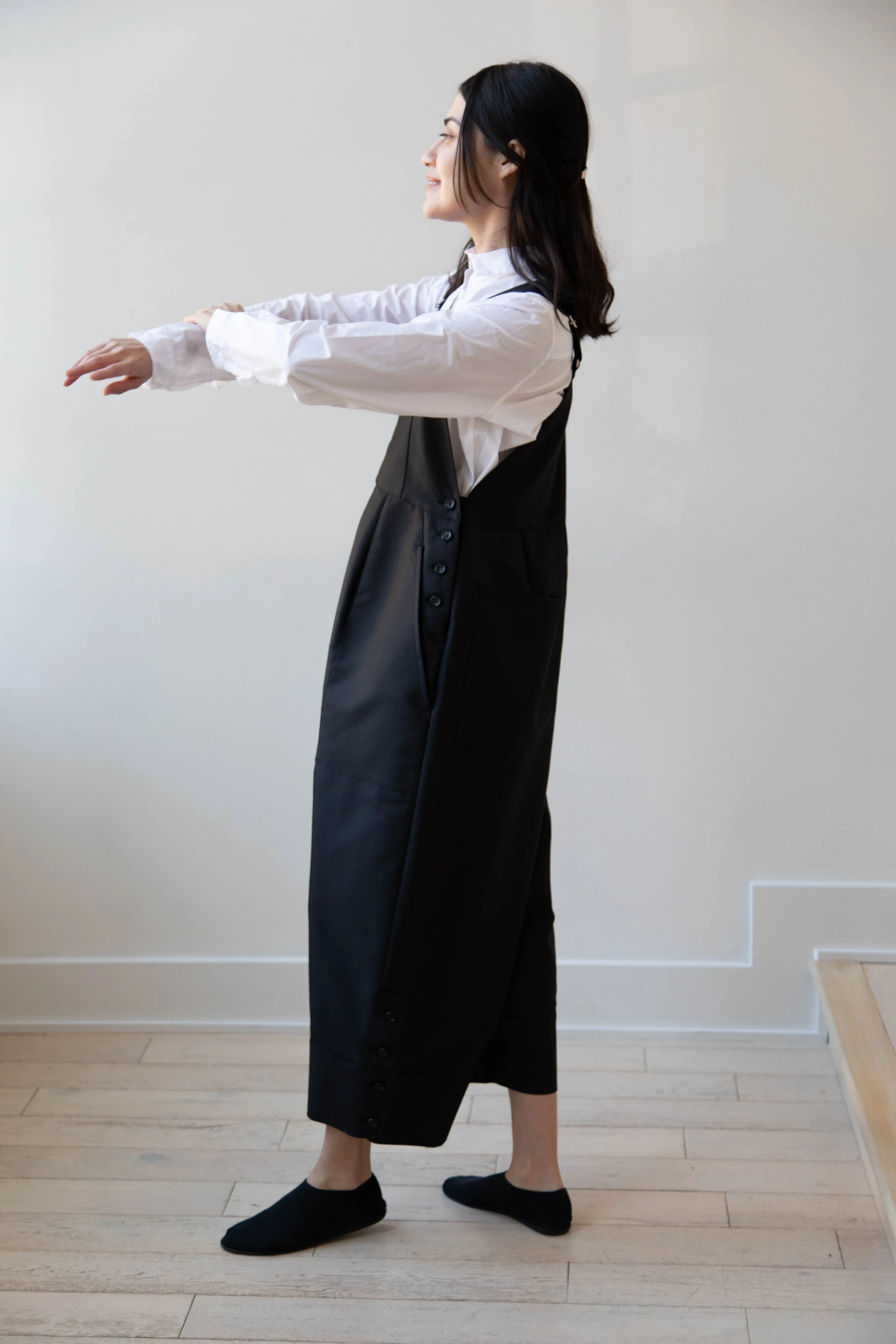 Tenne Handcrafted Modern | Egg Overalls in Black
