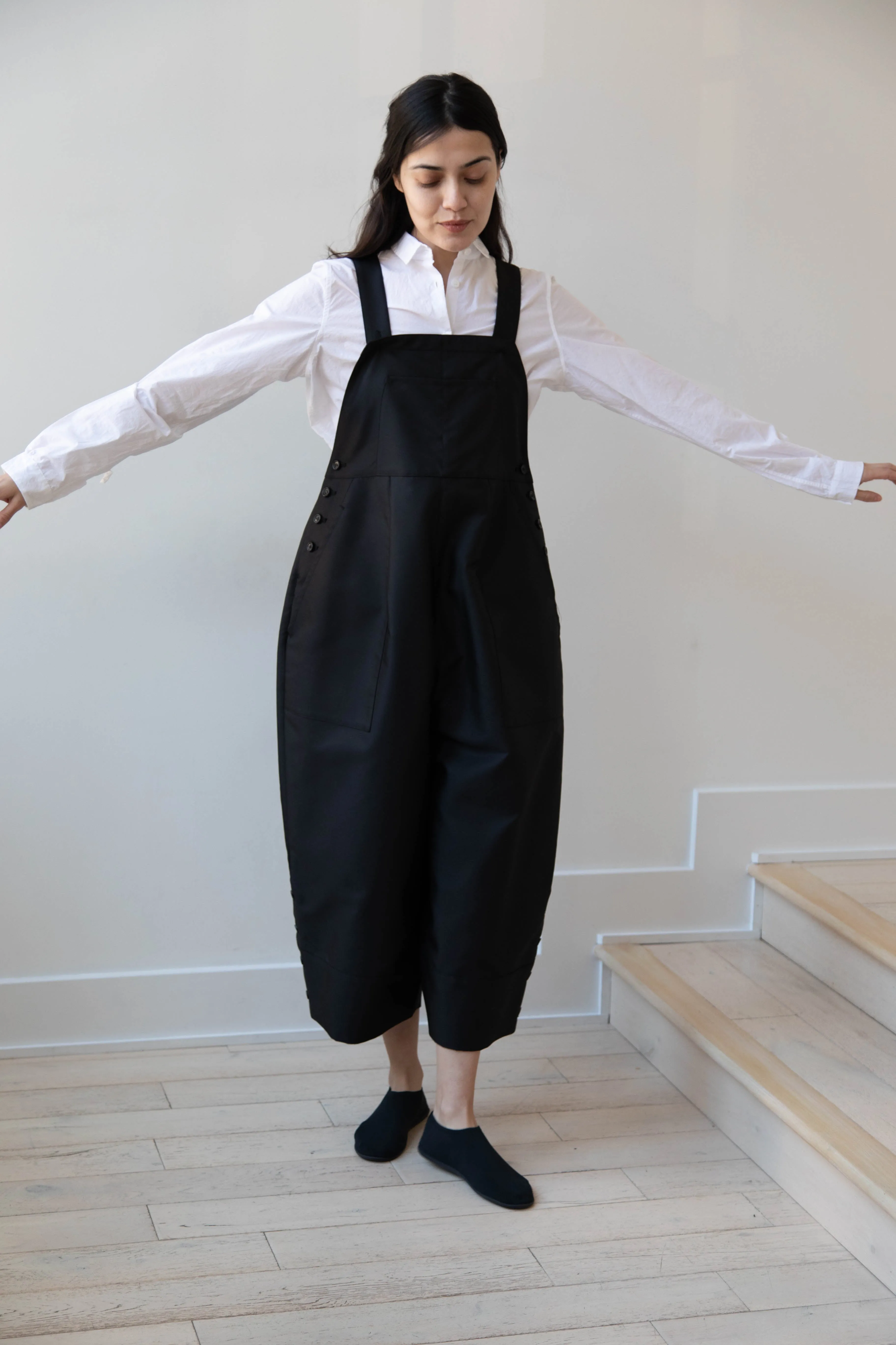 Tenne Handcrafted Modern | Egg Overalls in Black