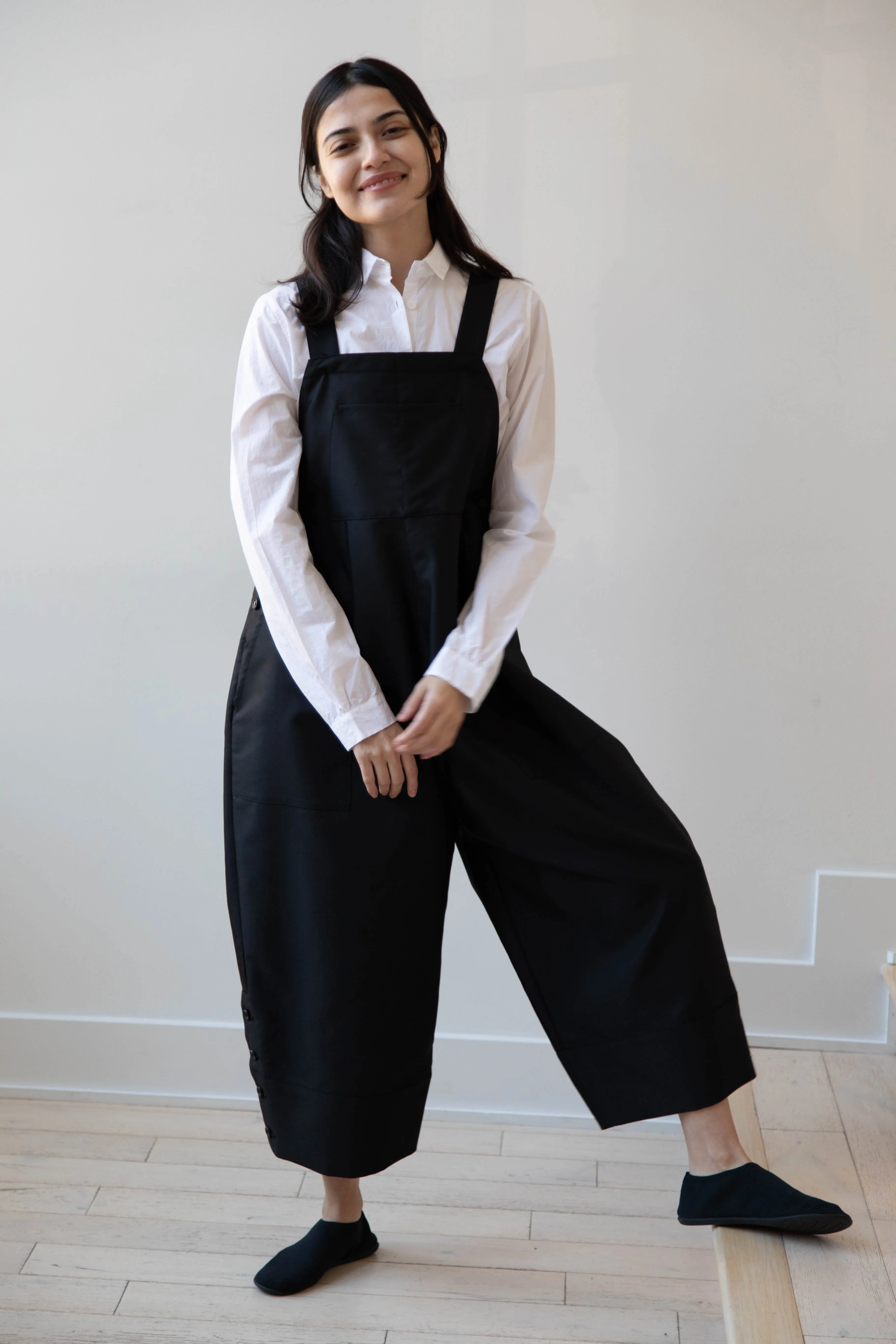 Tenne Handcrafted Modern | Egg Overalls in Black