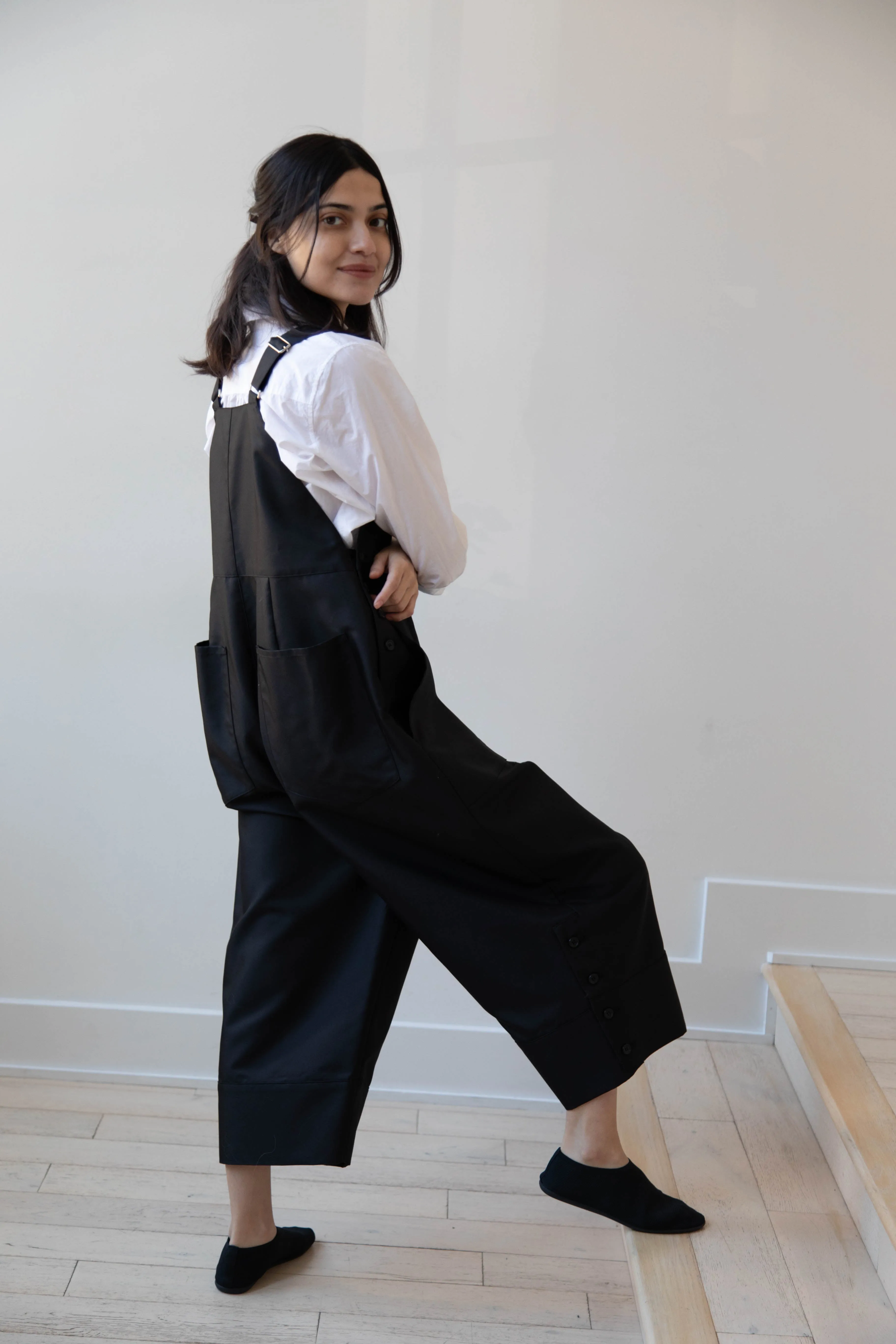 Tenne Handcrafted Modern | Egg Overalls in Black