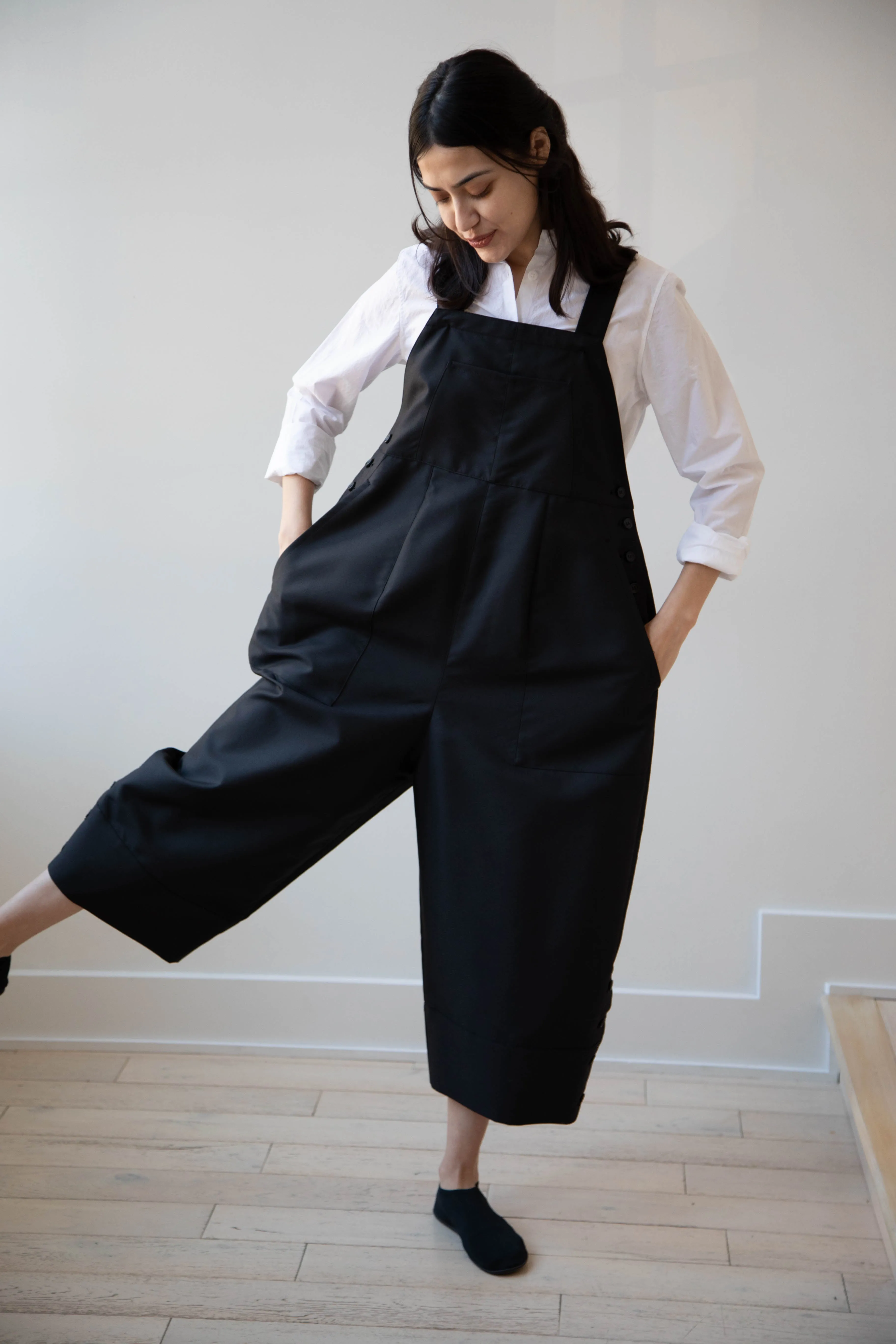 Tenne Handcrafted Modern | Egg Overalls in Black