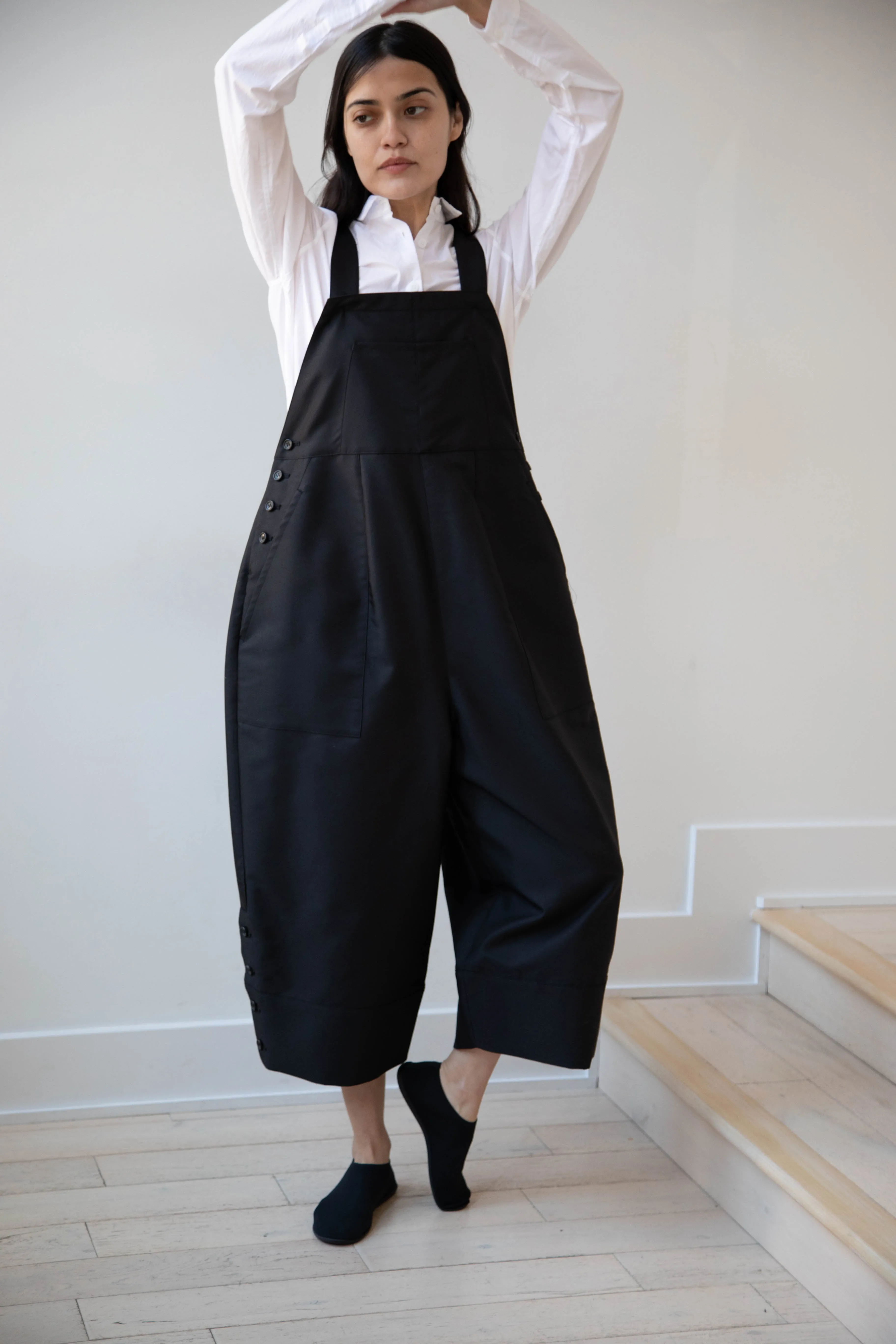 Tenne Handcrafted Modern | Egg Overalls in Black