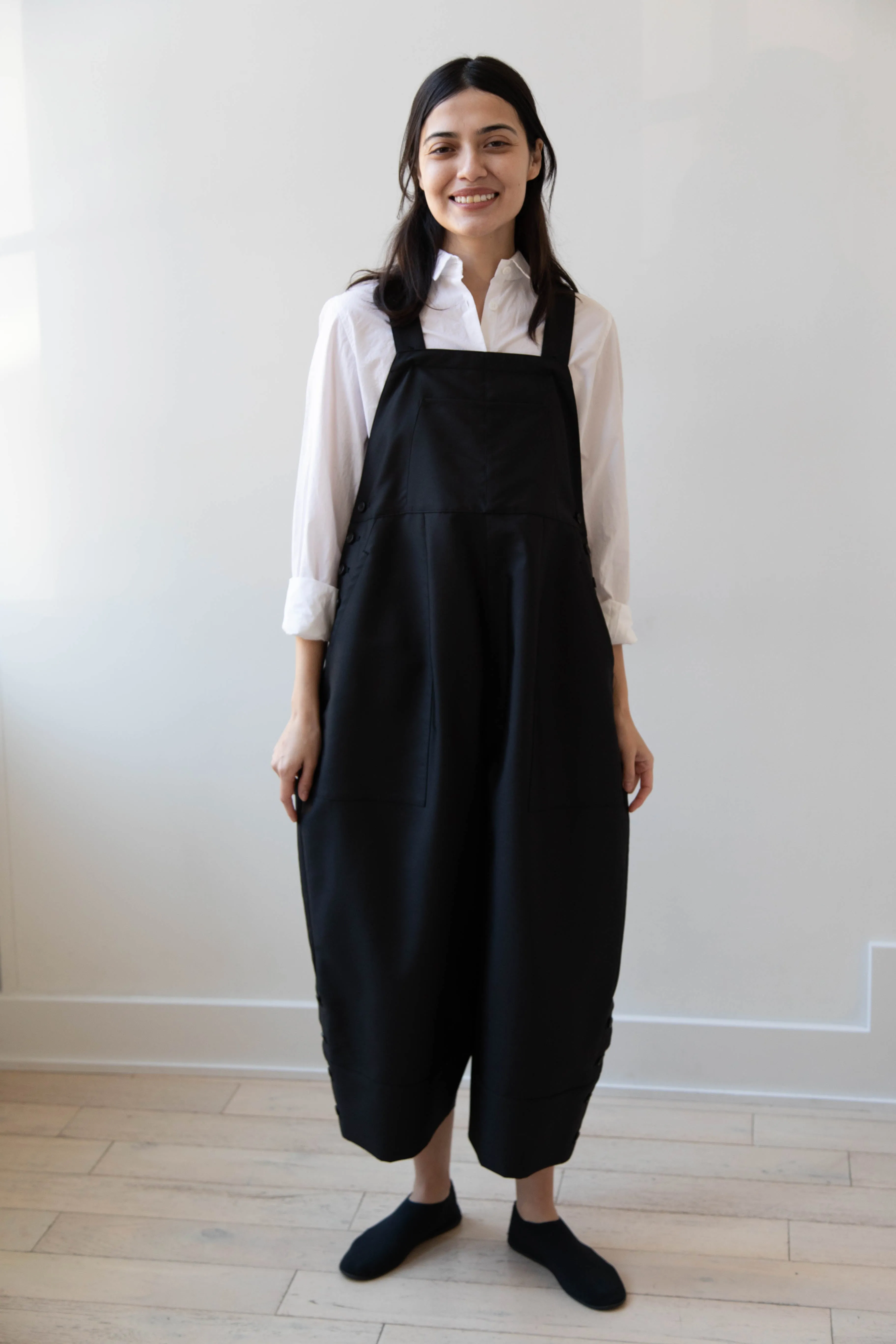 Tenne Handcrafted Modern | Egg Overalls in Black