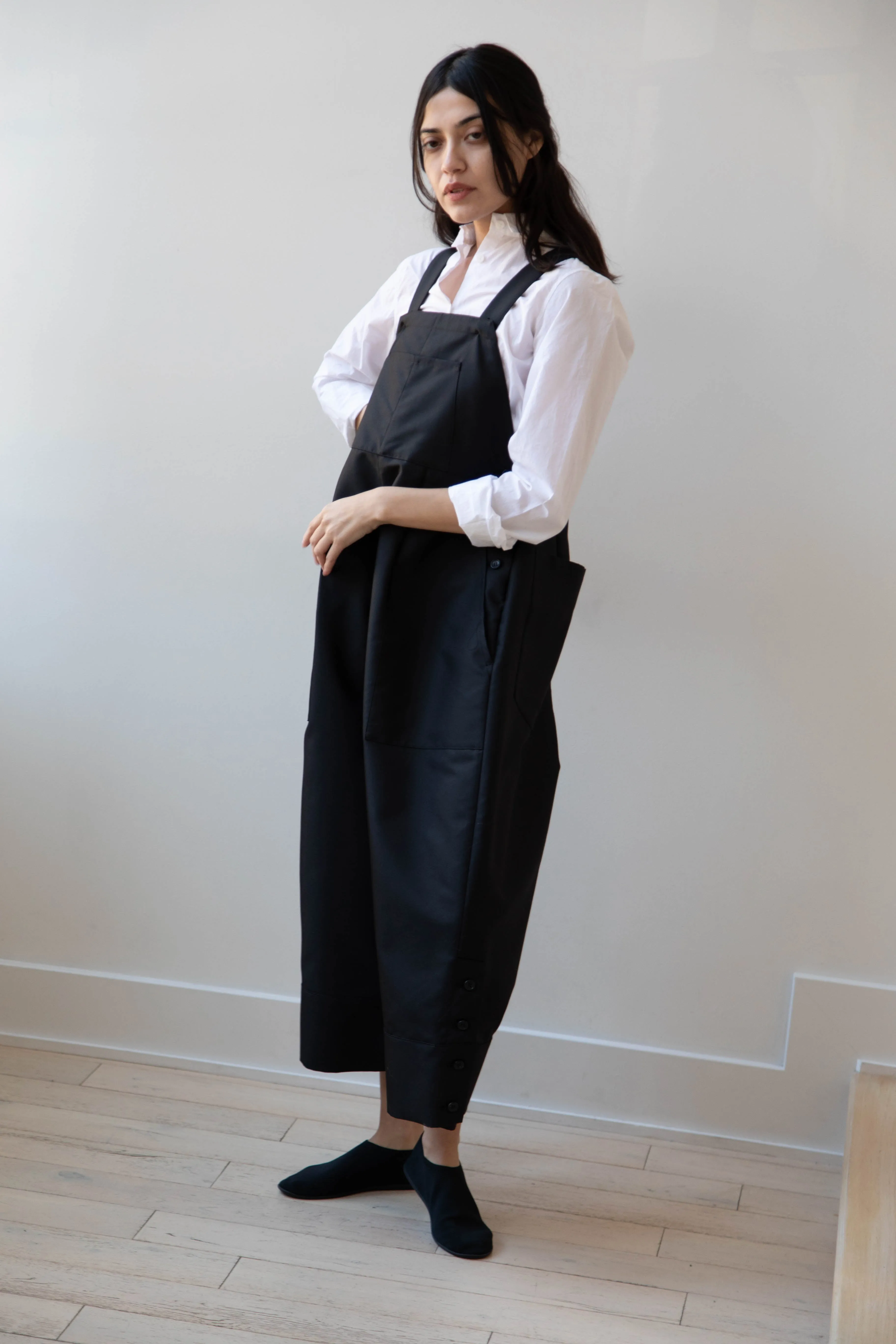 Tenne Handcrafted Modern | Egg Overalls in Black