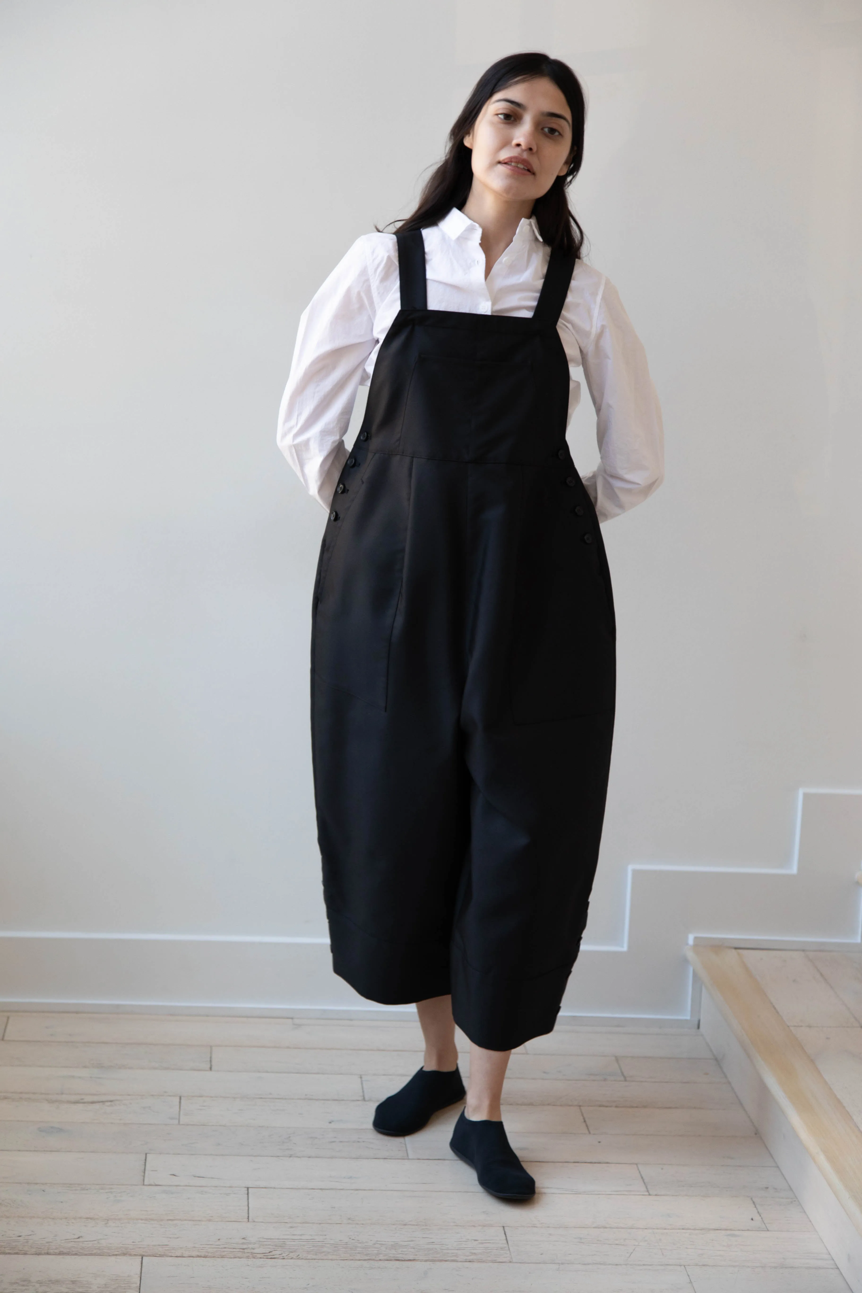 Tenne Handcrafted Modern | Egg Overalls in Black