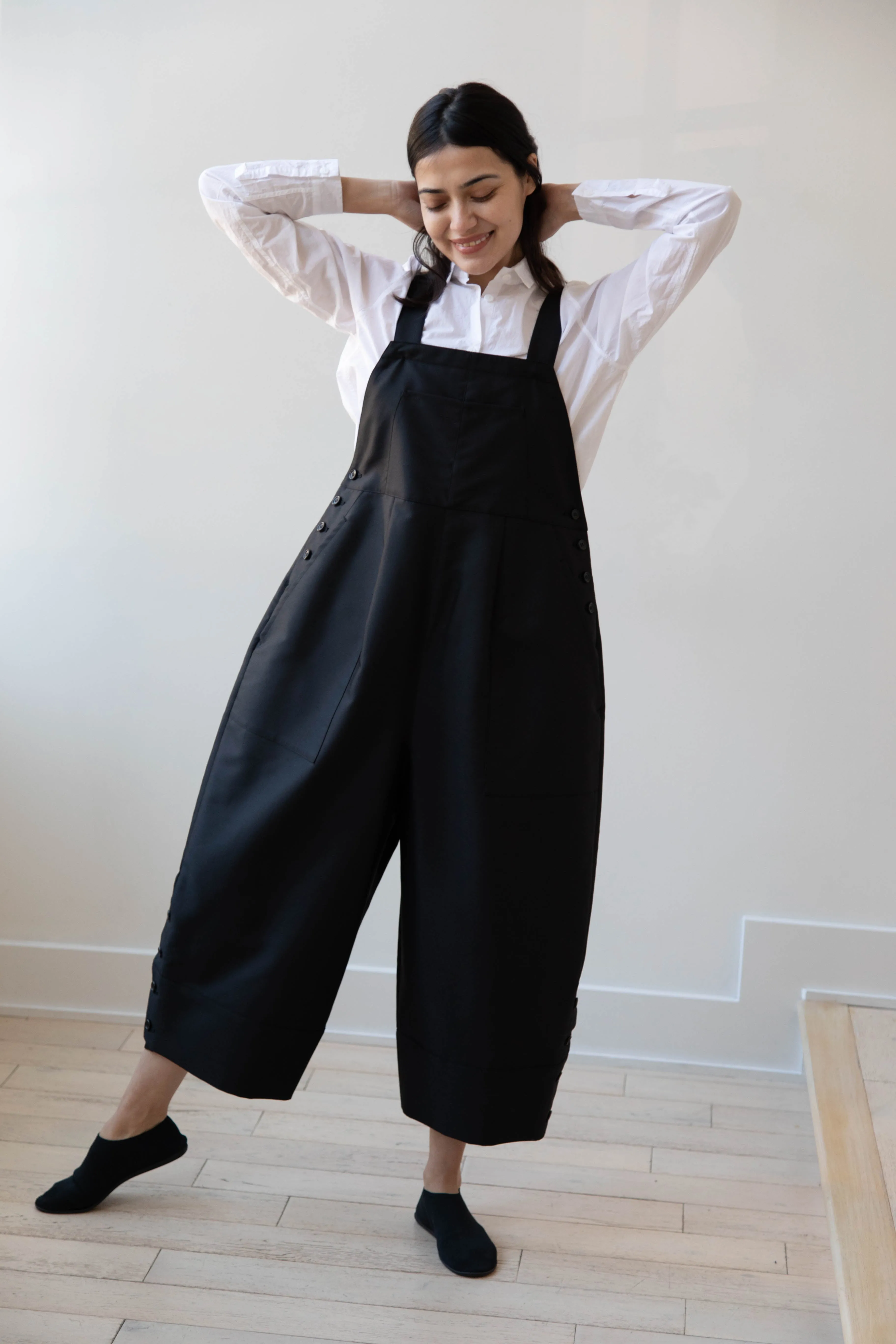 Tenne Handcrafted Modern | Egg Overalls in Black