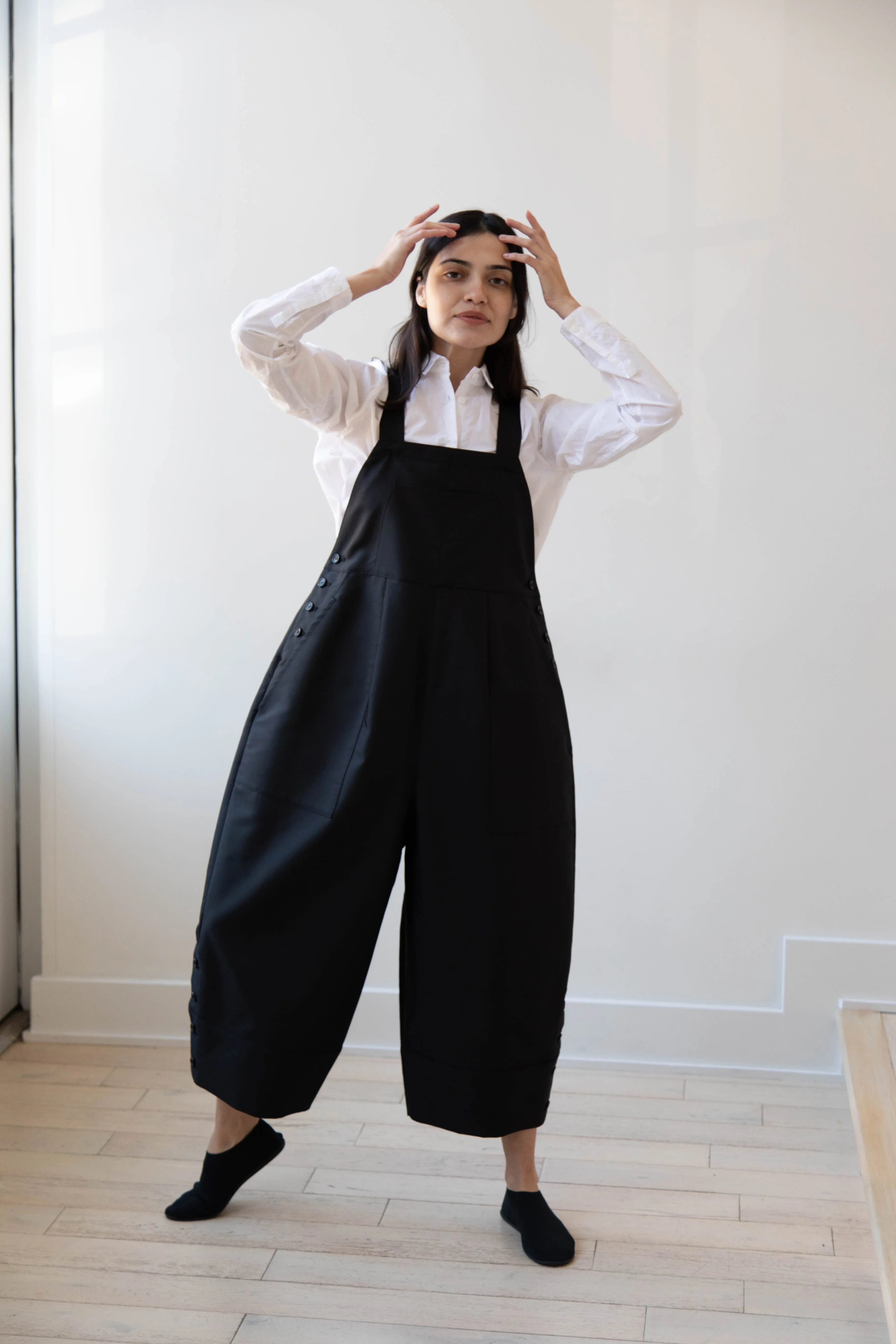 Tenne Handcrafted Modern | Egg Overalls in Black