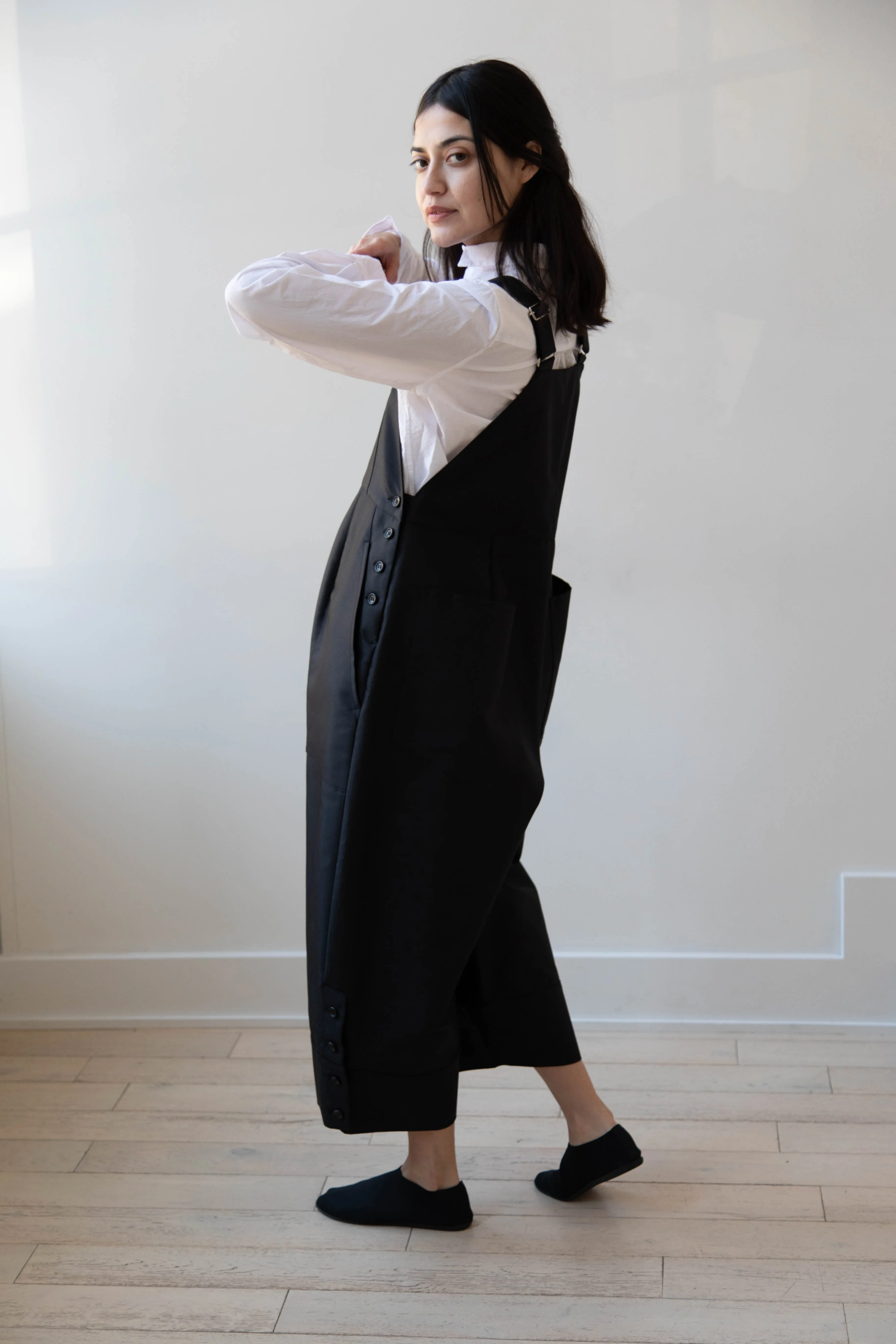 Tenne Handcrafted Modern | Egg Overalls in Black