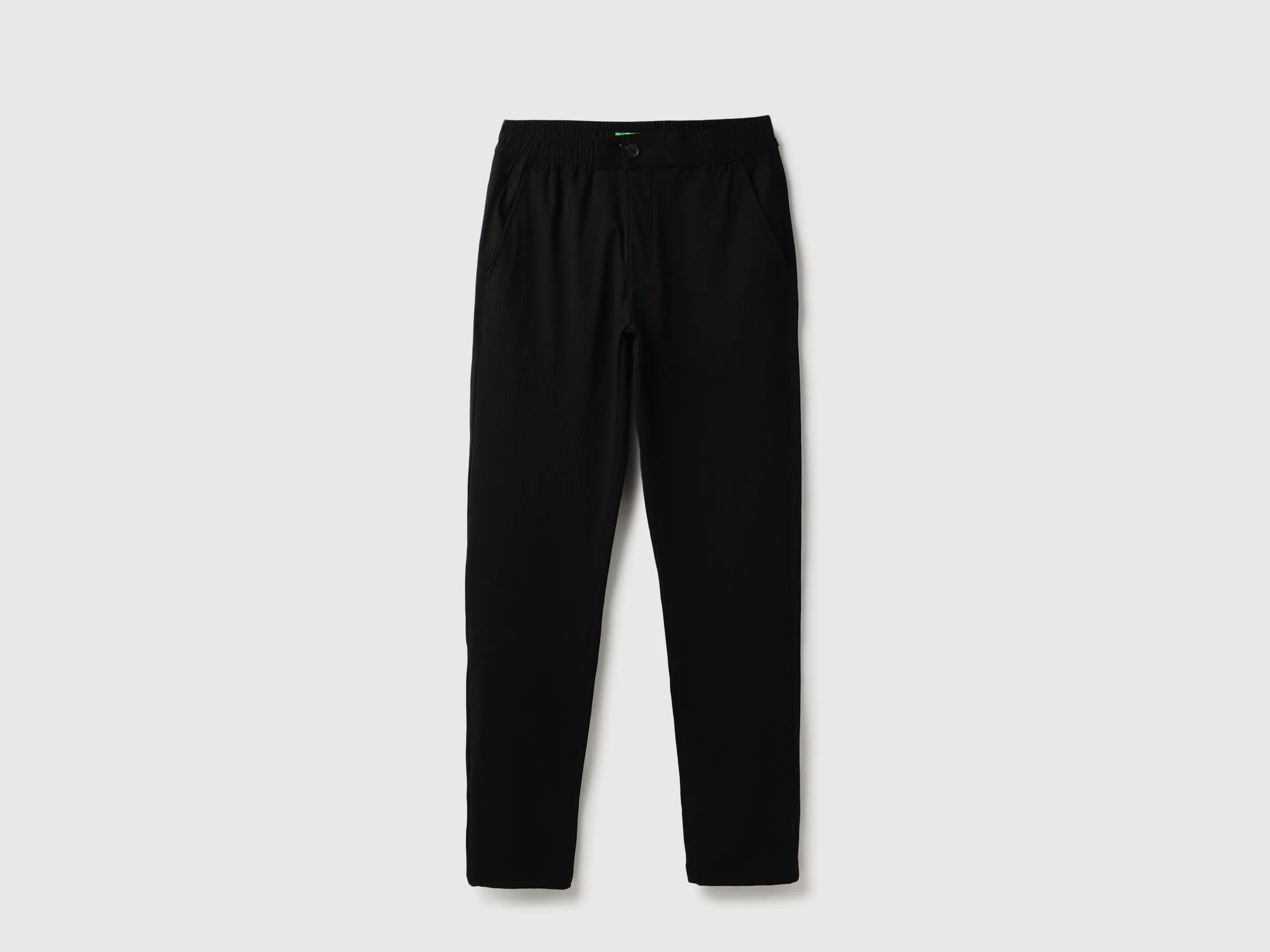 Textured Relaxed Fit Seersucker Pant