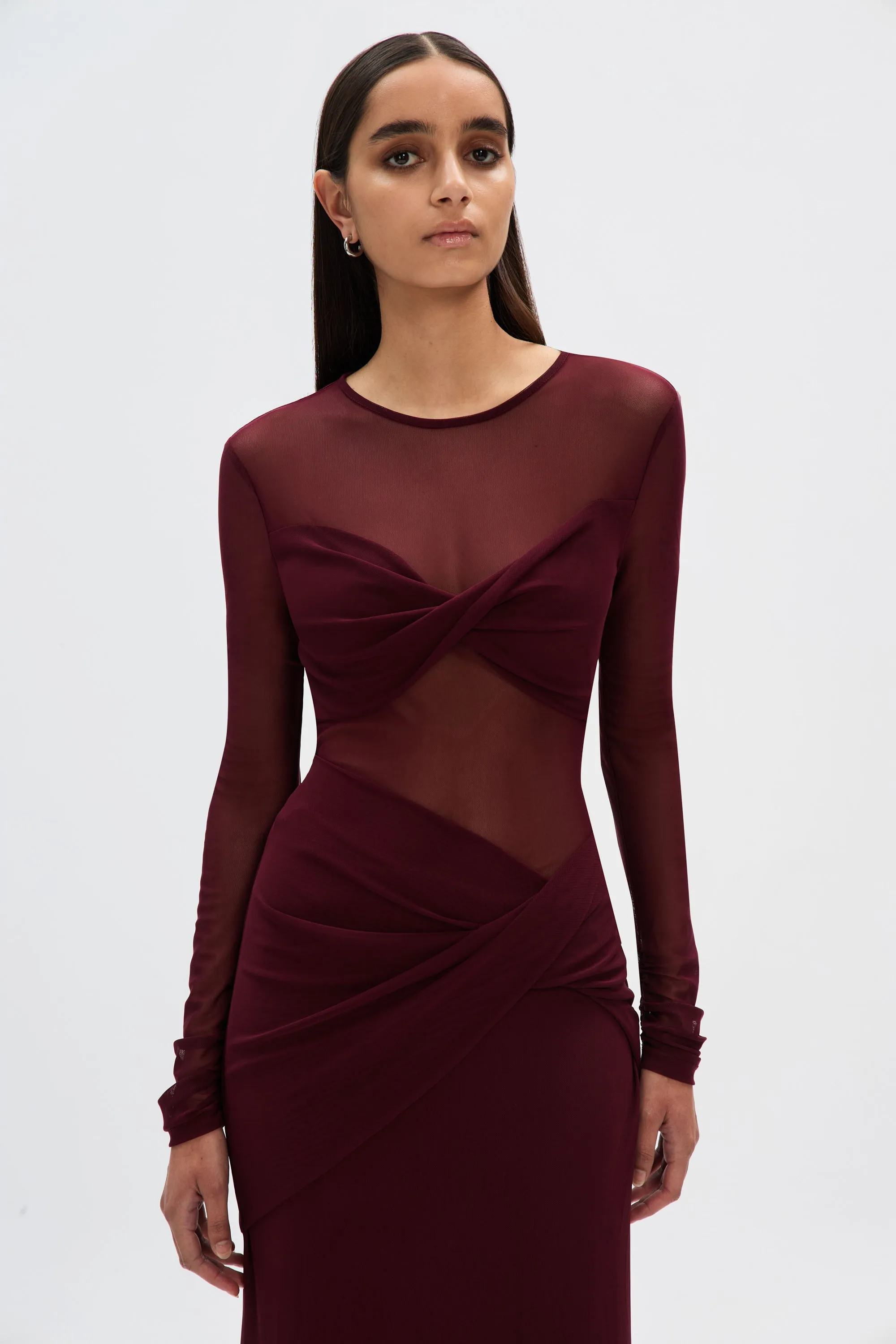 THE 'ABELIA' MESH DRESS